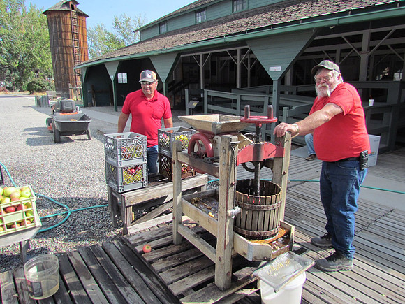 The next stop of the day was Cross Orchard Living History Museum.  Cider making was a highlight in the fall, but they only sold it by the gallons.