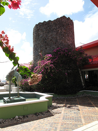 Old sugar mill, now part of the resort.
