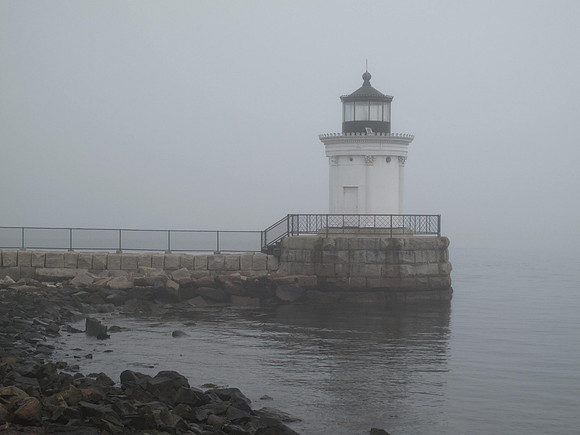Bug Light - beautiful, even in the foggy morning.