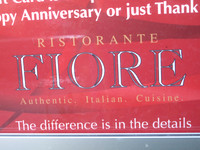 This is the Italian restaurant where we ate on the North end of town.