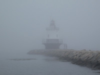 Spring Point Ledge Light - the fog was really heavy here.