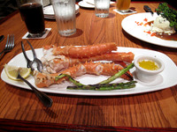 Scrumptious king crab legs for Denny.