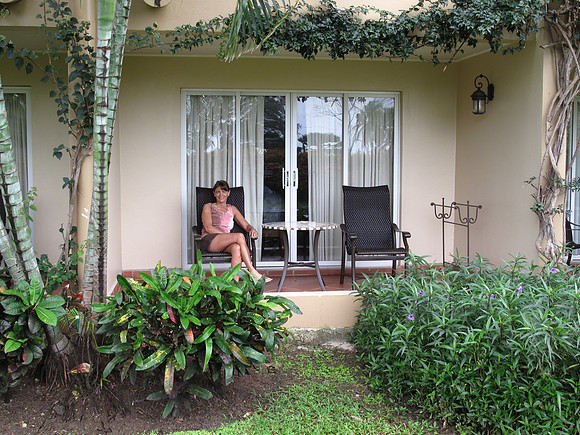 The deck of our room.