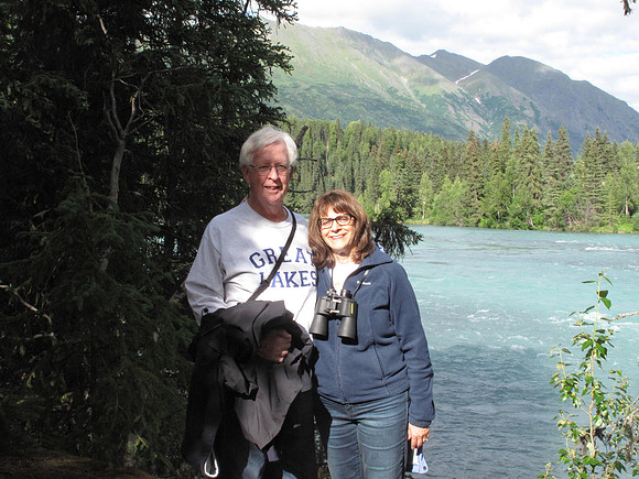 It was warmer in here in Kenai & it was  sunny and we warmed up, as you can see by the jackets that came off.