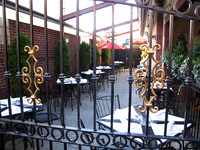 Here is the outdoor eating area of the restaurant.  The weather was so beautiful we were able to eat outside many times on our trip.
