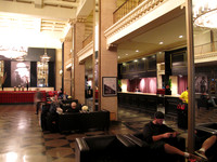 Lobby of the Boston Park Plaza - a very nice hotel - close to the Boston Commons.