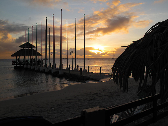Beautiful sunsets every evening.