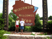 A rest stop in Wisconsin on the way to Minnesota.
