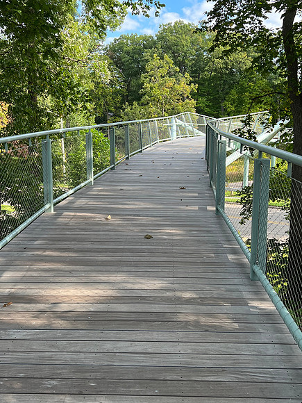 This bridge crosses over the highway to get to another portion of the gardens - the canopy walk, orchards, education center, etc.