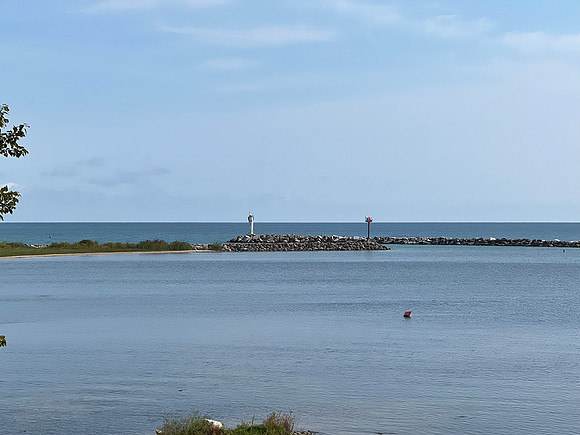 On Sept 17 we left the State Park and drove 2 miles into Harrisville.  We could see a little beacon from the park & went in search of it.