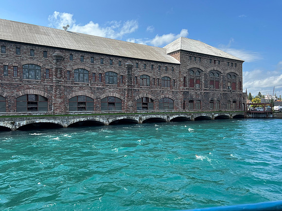 A unique feature of the building are the lighthouses they built.