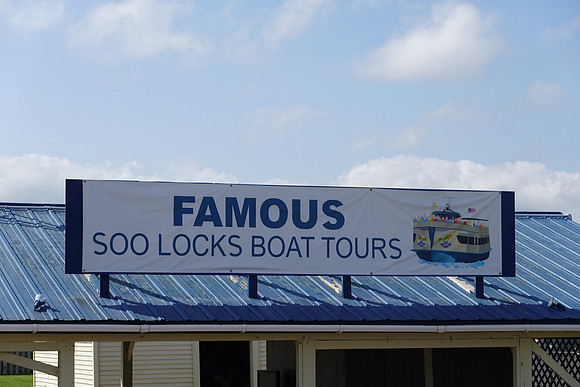 The next day we took our Soo Locks Boat Tour.  The ticket office was just down the road from our campground.