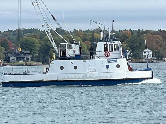 We will see this tugboat again later loading supplies on an ore freighter.