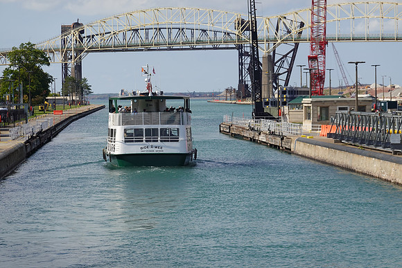 Now you can see we are level with Lake Superior.