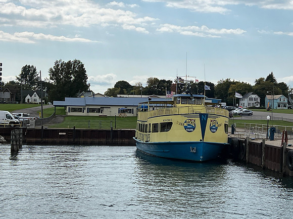 Back at the boat stop with the ticket office/gift shop in the background.