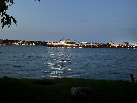 And another ship passes by.