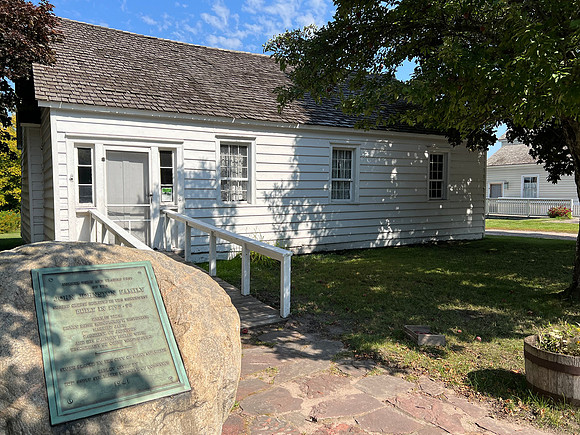 This is the Johnson house, which was built in 1823.