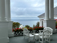 A nice scene on the famous front porch.