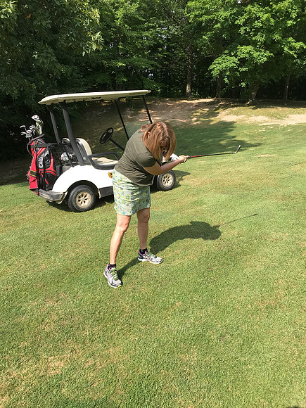 Let's just say, Terri attempted to golf and go with that.  She did enjoy driving the golf cart.