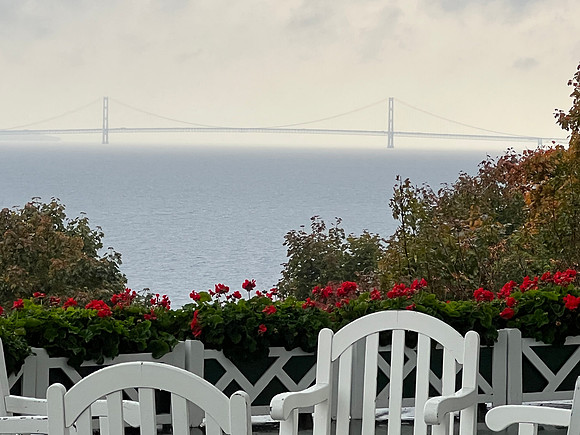 Thursday morning, it was cold & rainy.  Denny attended an informative lecture of the history of the Grand Hotel & Terri watched the movie, "This Time For Keeps".