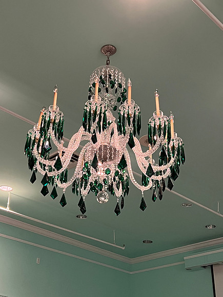 Terri loved the gorgeous chandeliers.