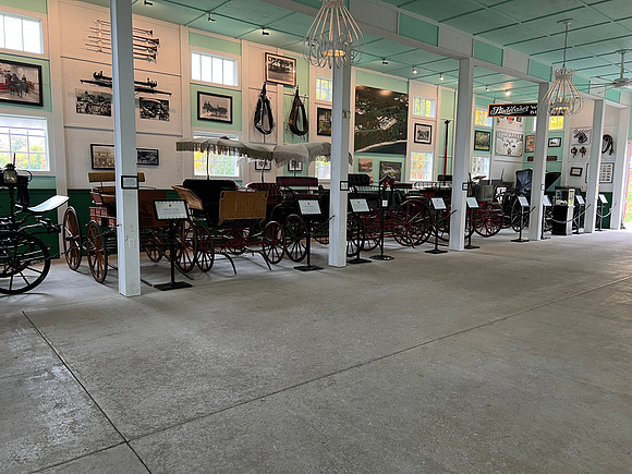 Home to 30 antique carriages and sleighs.