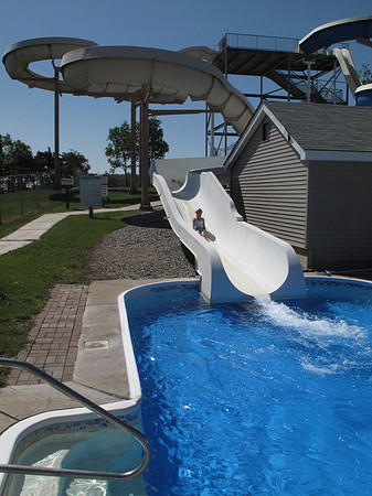 Mya taking the plunge.