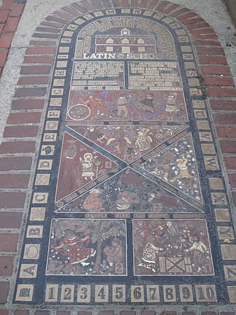 The Old City Hall is the site of the Boston Latin School, the oldest public school in America.
