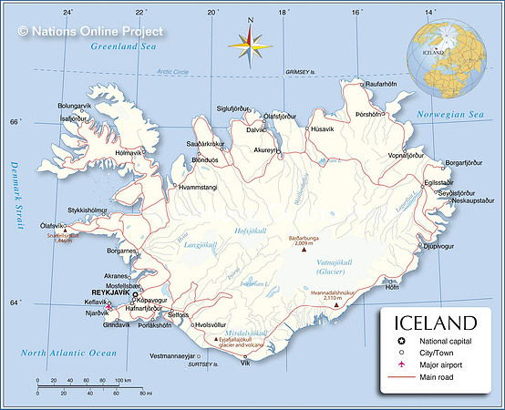 Blue Lagoon is straight down from the Keflavik airport, about a 45 minute drive, near the town of  Grindavik.