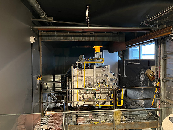 And here is the furnace, which came from Michigan.