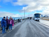 And now you can also see the city of Reyjkavik.