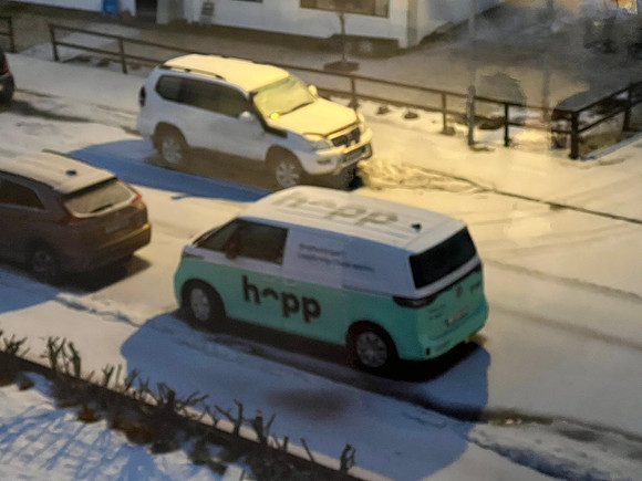 Mya found our rental transportation - HOPP.  We rented cars, and she rented electric scooters, whenever we needed something for short distances around the city.