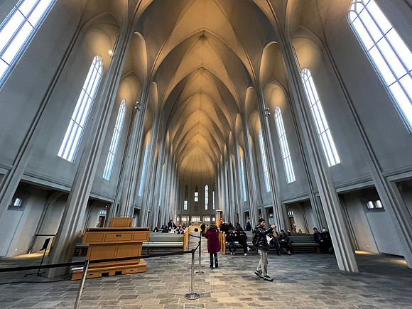 This is a Lutheran Church.  It is really quite a simple church in appearance.