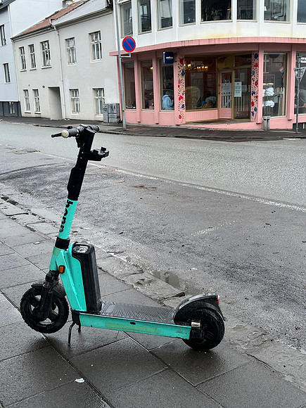 By now, Mya finished her snorkeling between tectonic plates & ridden the electric scooter to meet up with us.