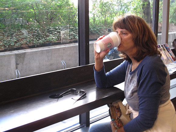So exhausted Terri needed a starbucks stop!