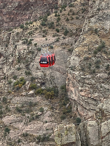The via Ferrata experience is across the gorge.
