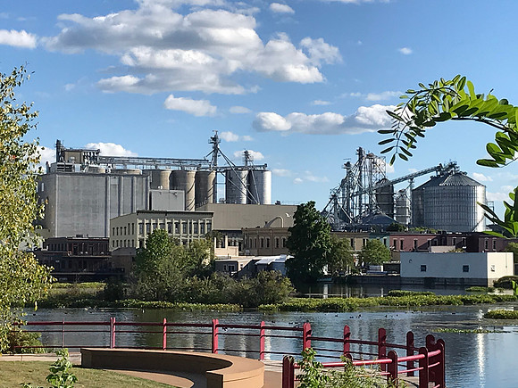 King Milling Company in Lowell, Michigan.  We ate at Flat River Grill, along the river - outside.