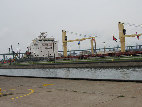 And down she goes - 21 feet.