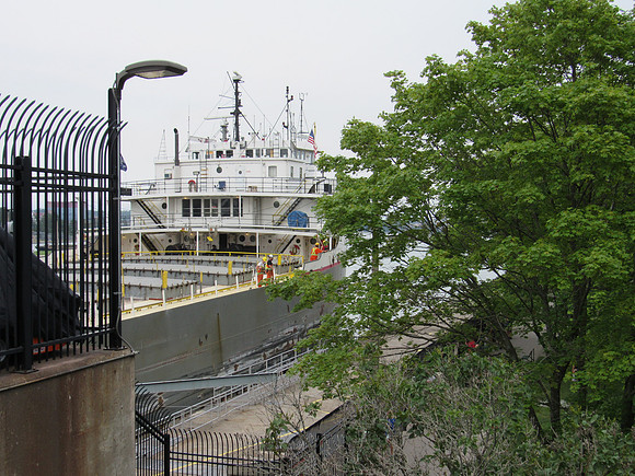 Leaving the locks into St. Mary's River.