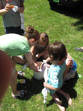Tie-Dying T-Shirts