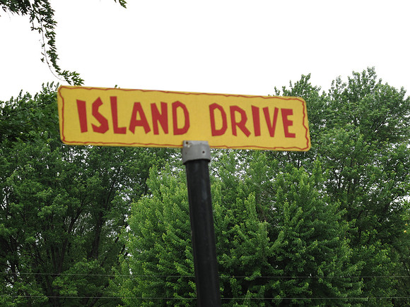 The marker to our road.