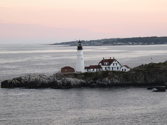 The last glimpses of Portland Head Light.