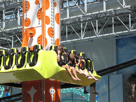 Next up was the Splat-O-Sphere, and Grandma screamed the loudest!