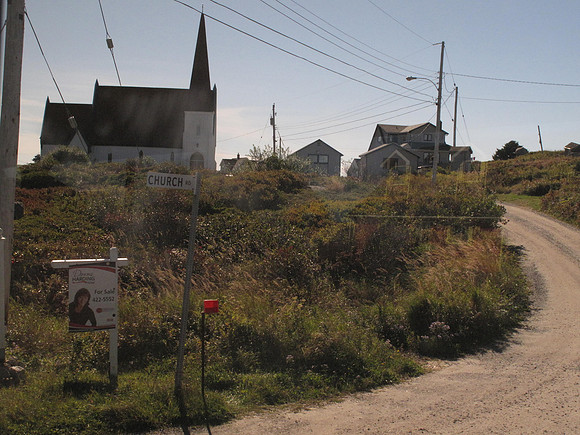 Entering the village of Peggy's Cove.