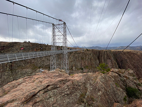 The Royal Gorge Bridge.