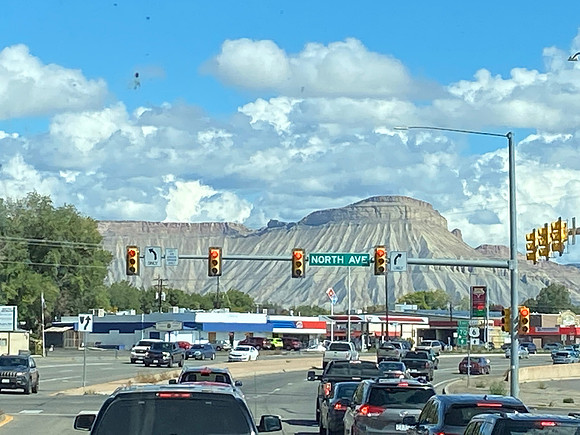 This was the Colorado National Monument from the town of Grand Junction.  Quite a different view!