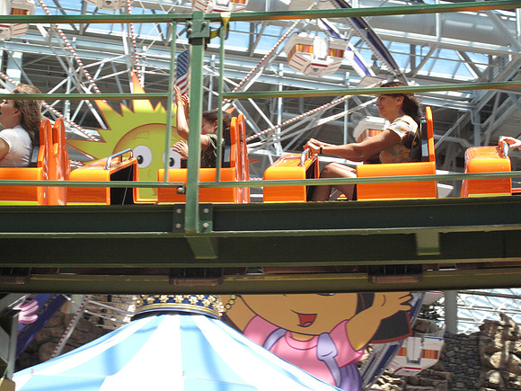 Look at how tight Terri is holding on to the bar.  :)