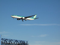 The airport was right next to the port.  Planes flew right over the ship.