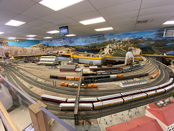 On the premises was a model train museum.
