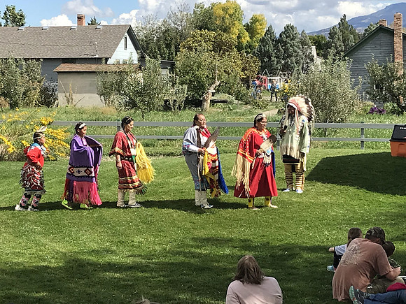 A tribe of Utes, we believe, gave several performances throughout the day.